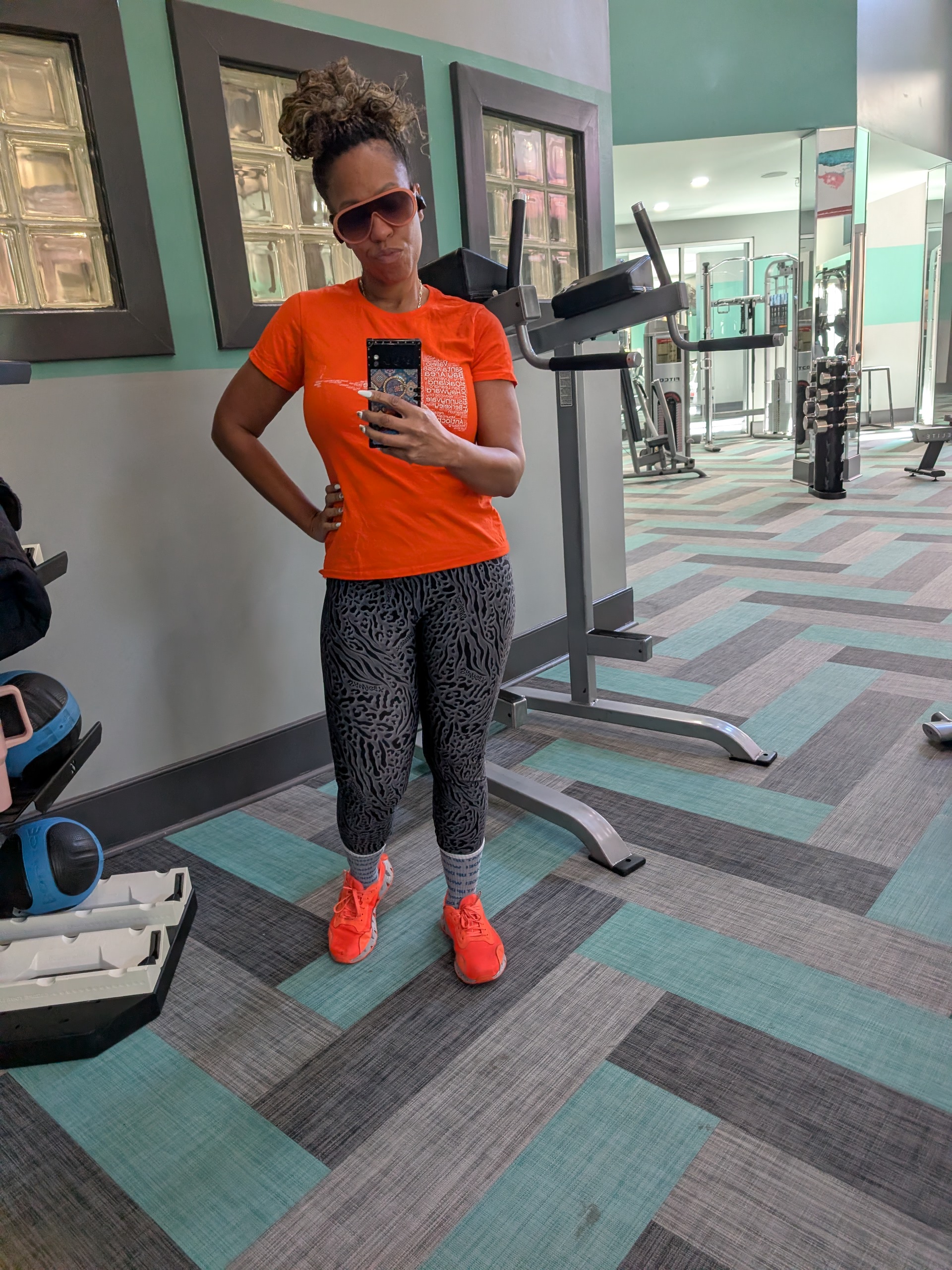 Shawntà Hooks after a workout