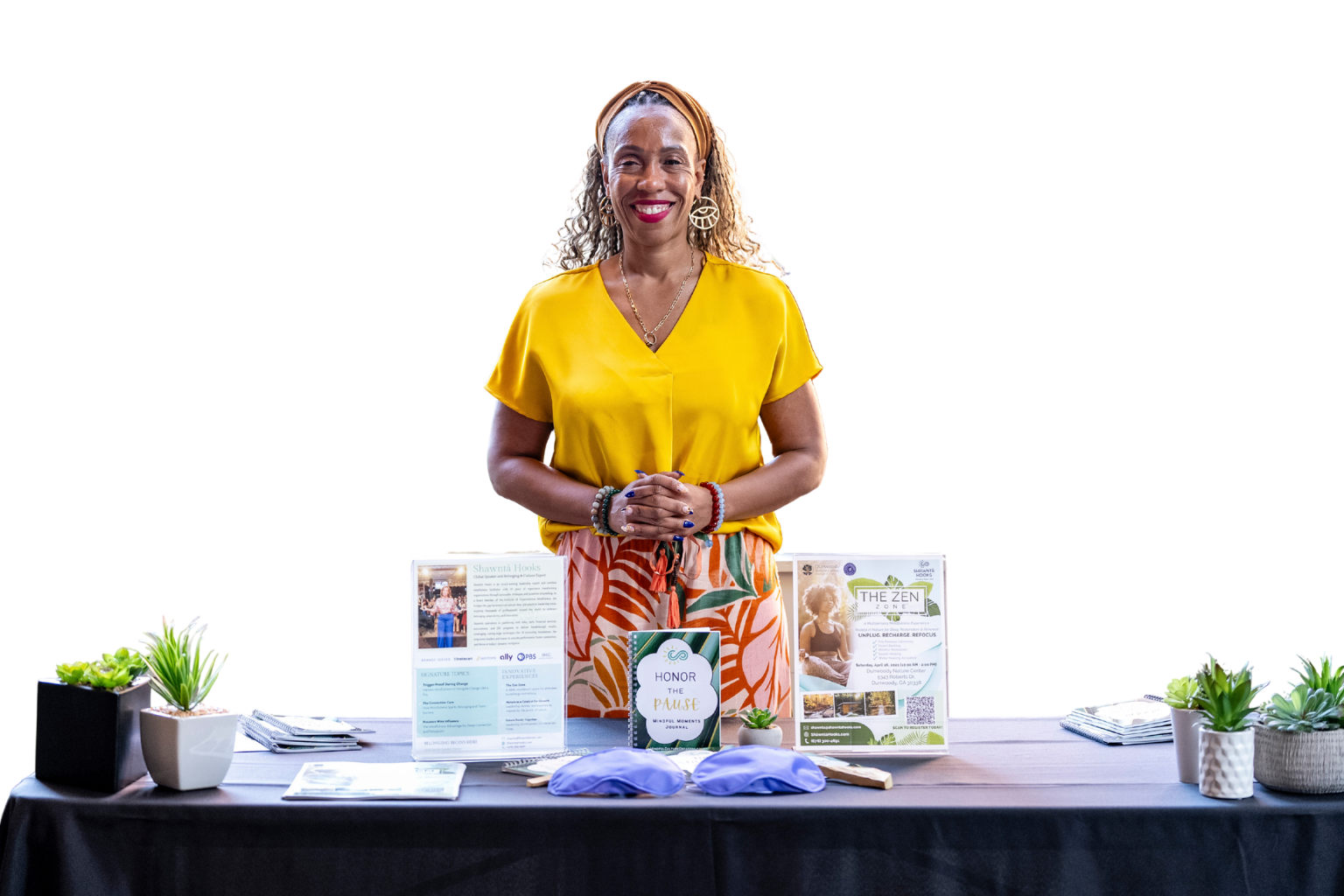 Shawntà Hooks at a mindful breakfast event